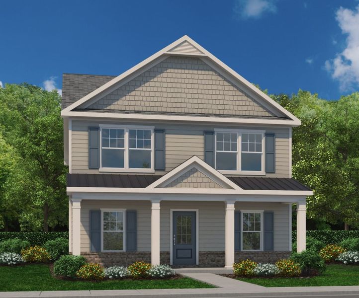 Representative exterior photo of a completed home built from the Sedona by Piedmont Residential in Magnolia Trace, Flowery Branch, GA (Image 3).