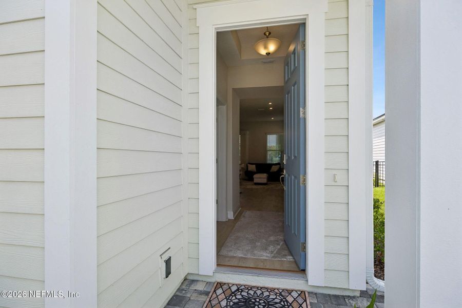 Exterior details and patio area of a home in RiverTown, St. Johns (Image 24).