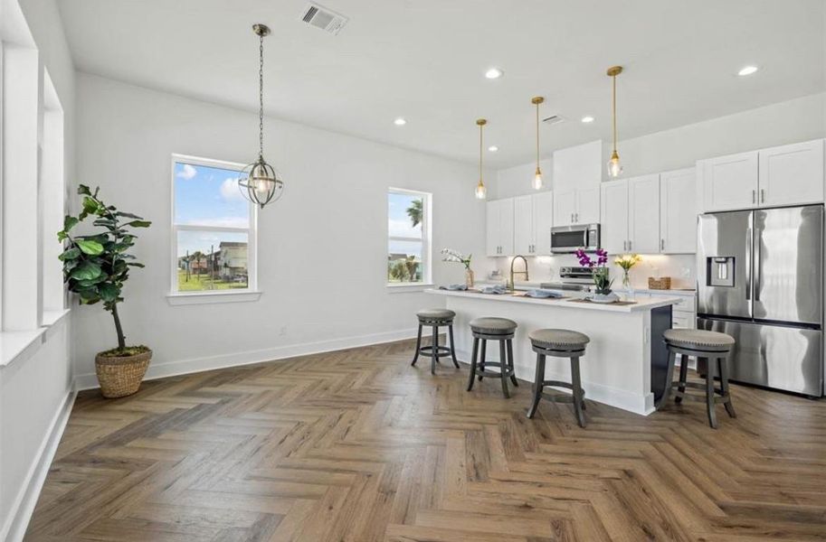 Furnished interior view inside a new home in , Galveston (Image 3).