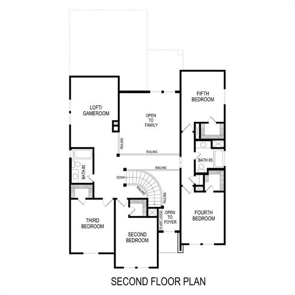 2D floor plan layout of this home in Villages of Creekwood, Frisco, TX (Image 6). 2D floor plan layout of this home in Villages of Creekwood, Frisco, TX (Image 6).