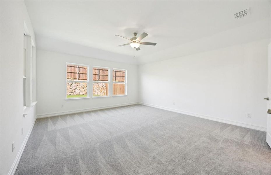 Spacious owner's suite highlighted by large windows