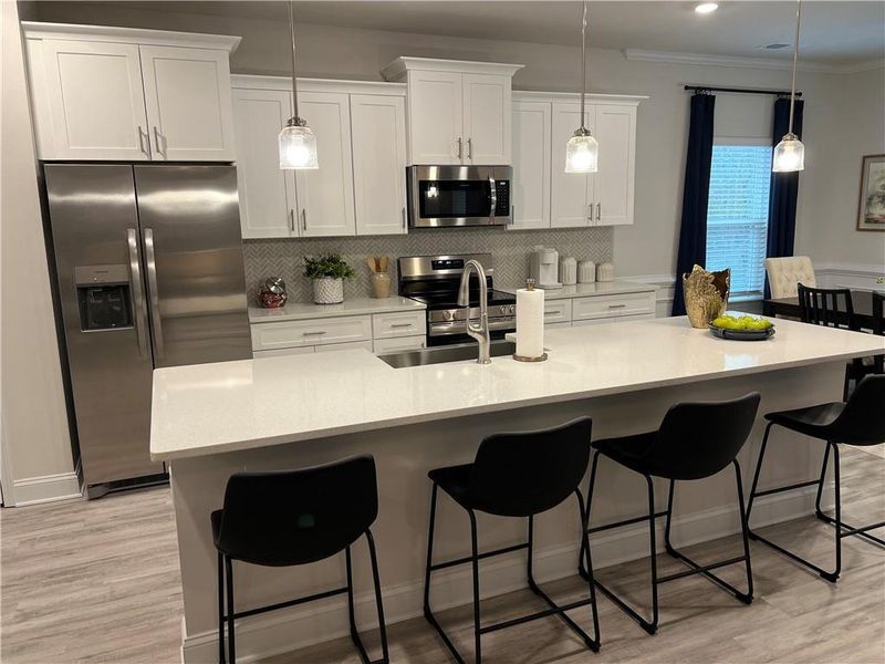 Furnished interior view inside a new home in The Fields of Walnut Creek, Pendergrass (Image 5).