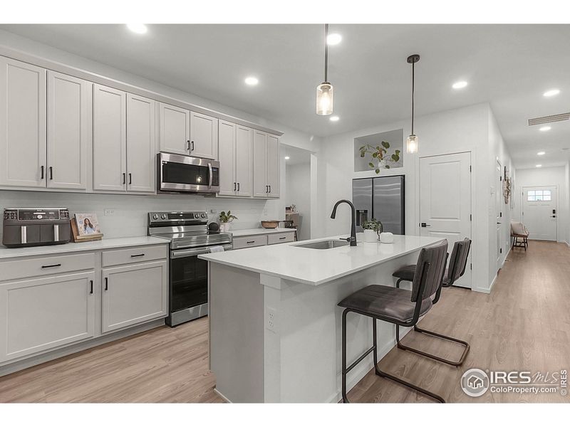 Furnished interior view inside a new home in , Greeley (Image 8).