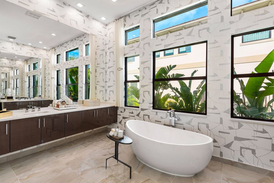 Representative furnished interior of a home built from the Calypso by GL Homes in Apex at Avenir, Palm Beach Gardens (Image 8).