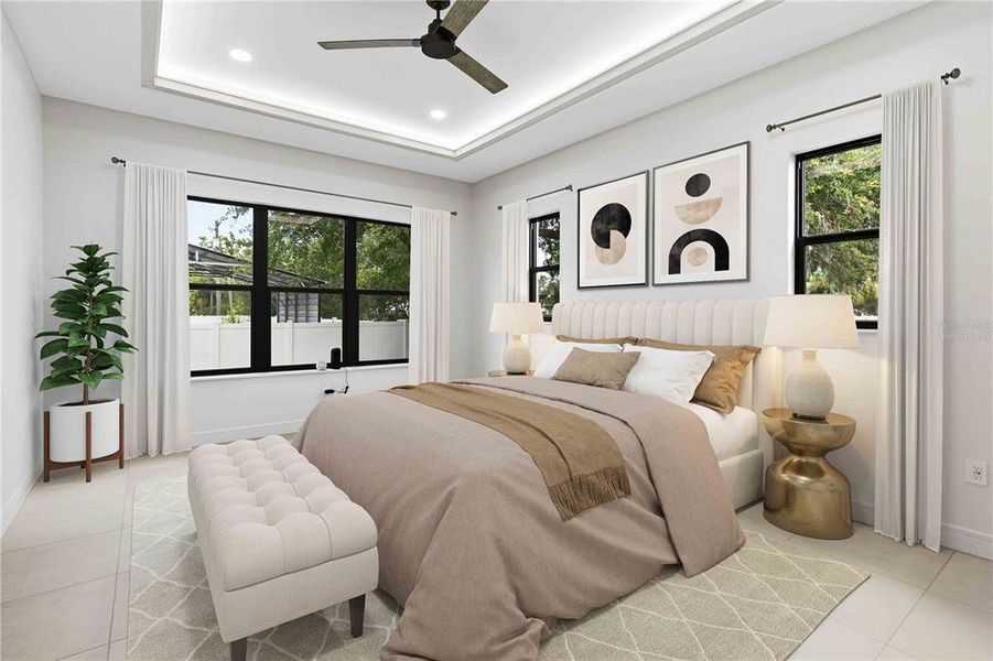 Furnished interior view inside a new home in , Plant City (Image 15).
