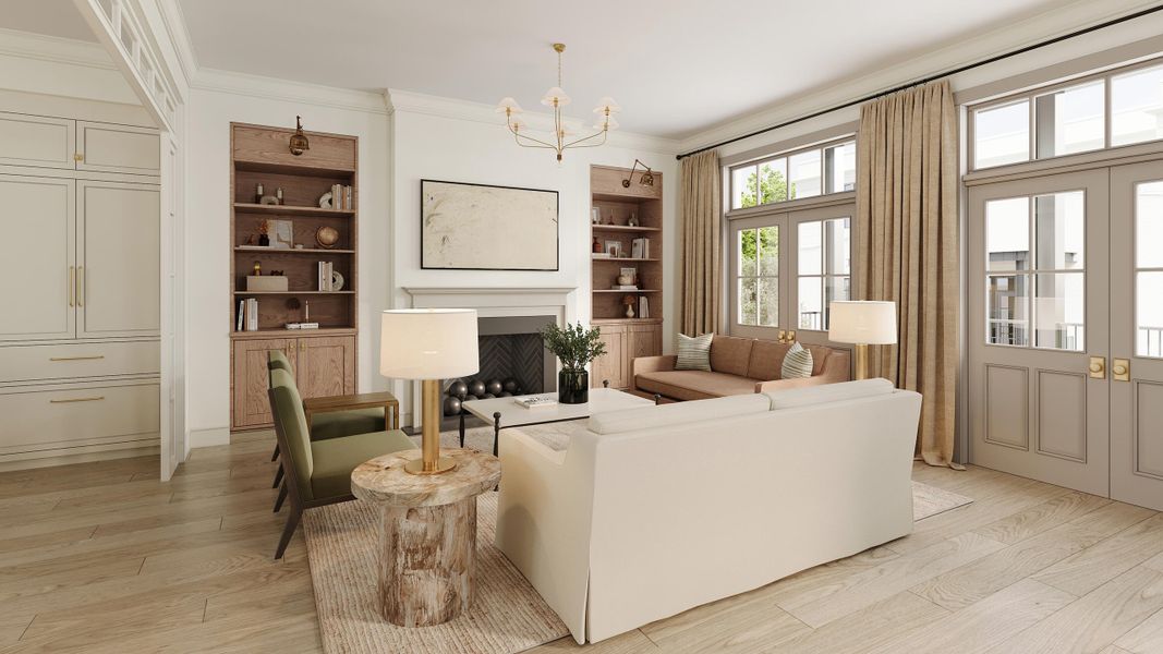 Furnished interior view inside a new home in , Charleston (Image 6). Furnished interior view inside a new home in , Charleston (Image 6).
