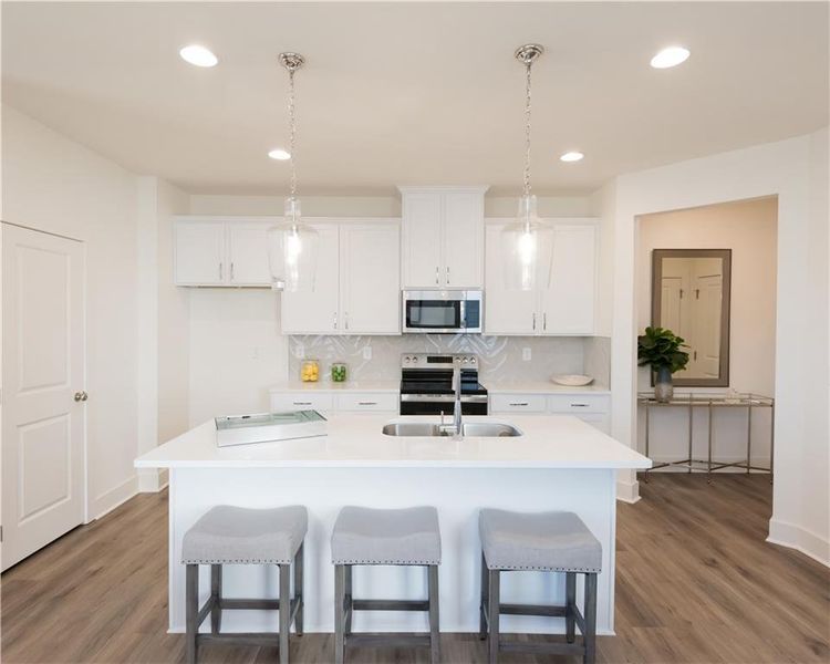 Furnished interior view inside a new home in Tribute, Hoschton (Image 5).