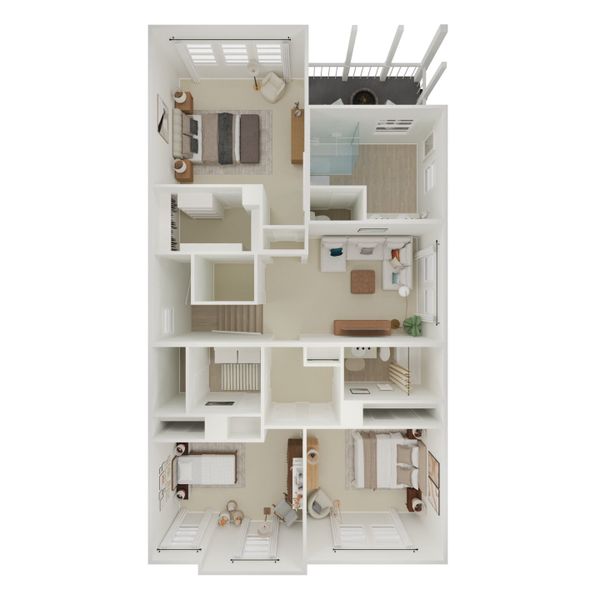 Representative unfurnished interior of a home built from the Tybee by K. Hovnanian® Homes in Sea Island Collective, Beaufort (Image 12).