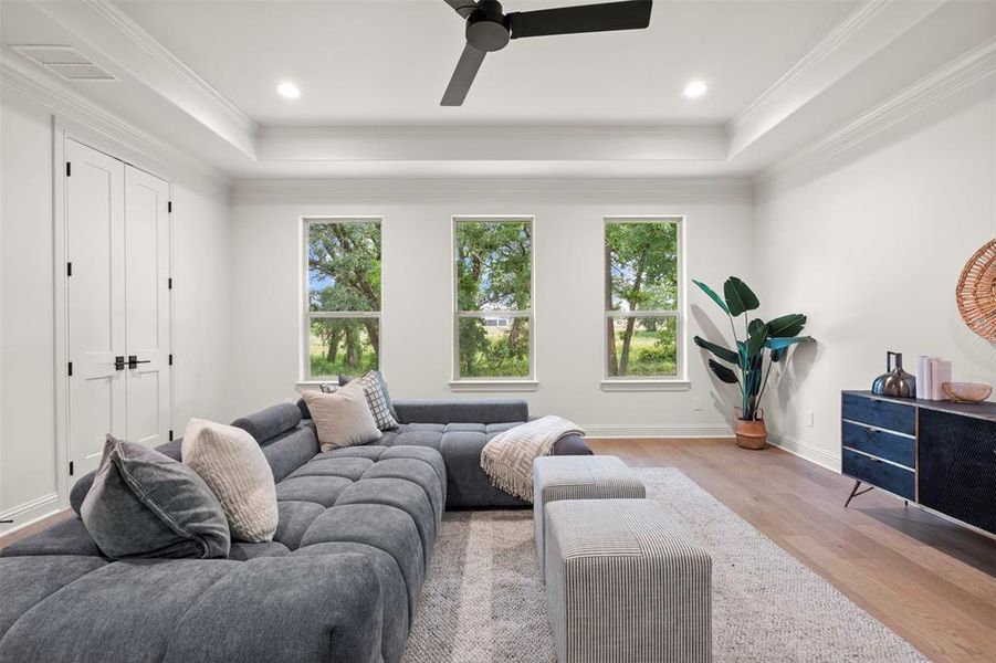Furnished interior view inside a new home in , Weatherford (Image 33).