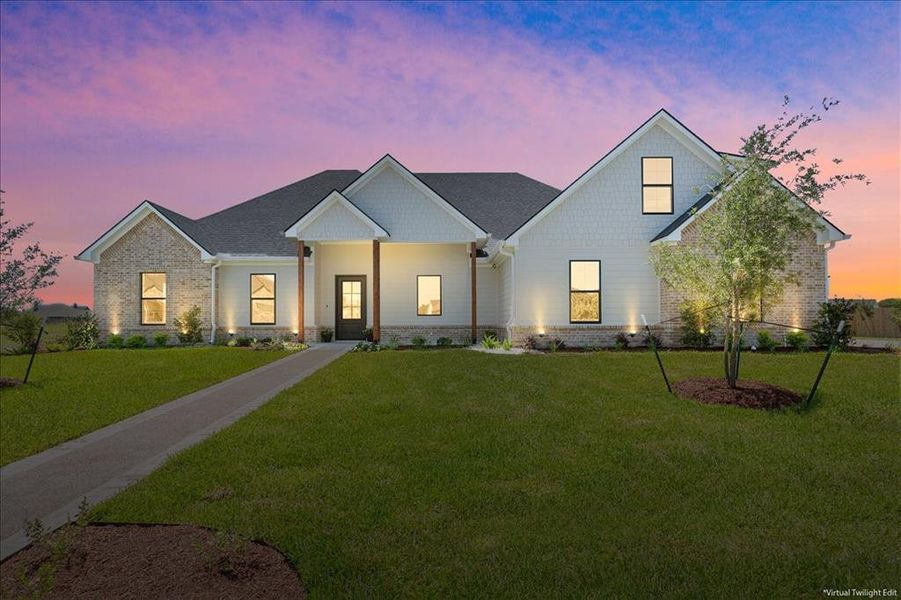 Front exterior of a new home in , Robinson, TX, highlighting curb appeal (Image 25). Front exterior of a new home in , Robinson, TX, highlighting curb appeal (Image 25).