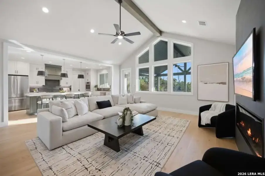 Furnished interior view inside a new home in , Fischer (Image 11).
