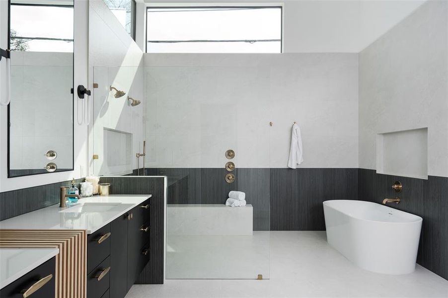 Furnished interior view inside a new home in , Dallas (Image 30).