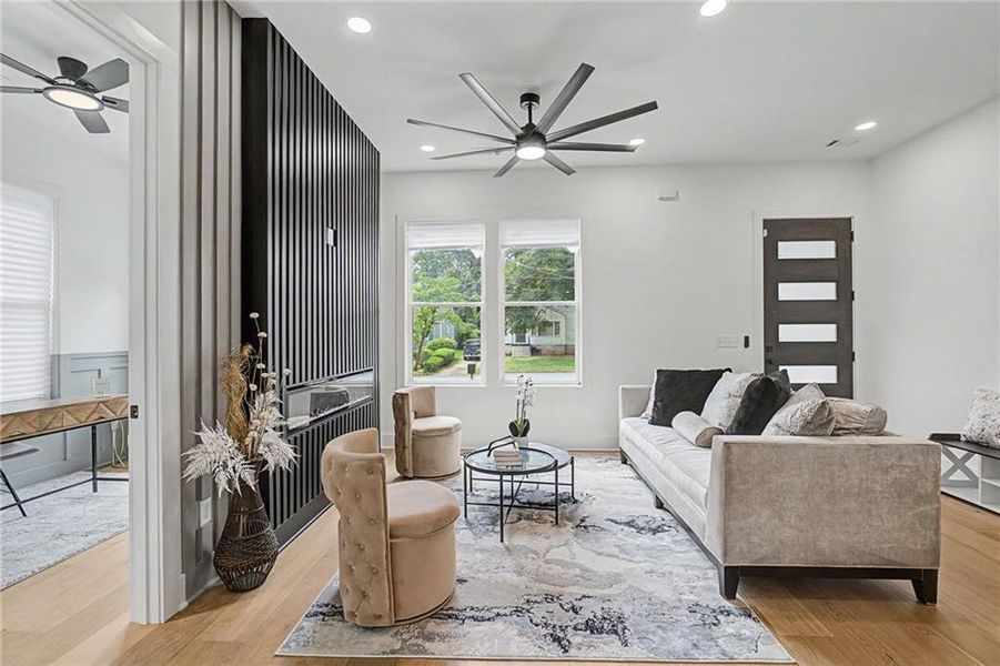 Furnished interior view inside a new home in , Atlanta (Image 12).
