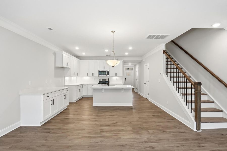 Furnished interior view inside a new home in Harrisburg Village Townhomes, Harrisburg (Image 13).