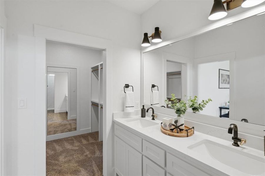 Furnished interior view inside a new home in , Tolar (Image 12).