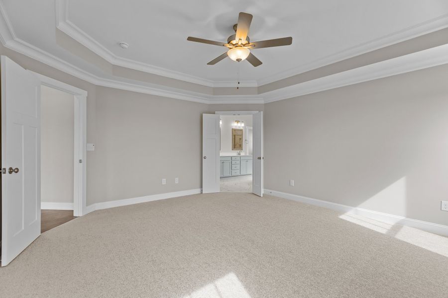 Representative unfurnished interior of a home built from the Haddock by Bill Clark Homes in Laurel Oaks, Greenville (Image 21).