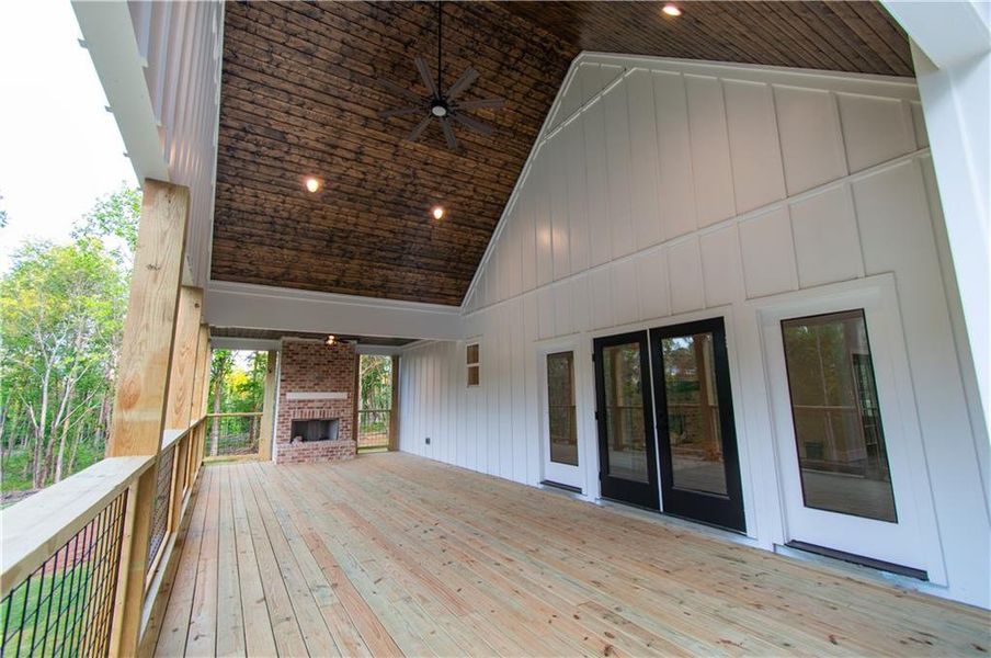 Exterior details and patio area of a home in , Fairmount (Image 19).