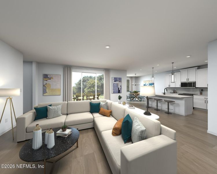 Furnished interior view inside a new home in Azalea Creek, Jacksonville (Image 6).