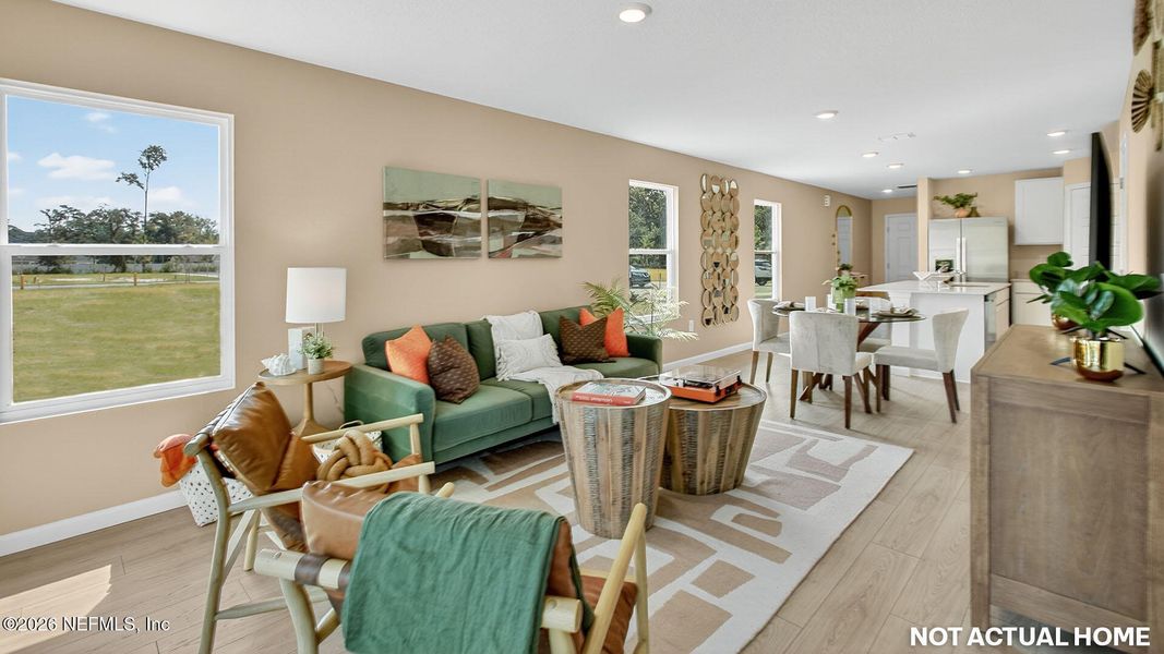 Furnished interior view inside a new home in Trout River, Jacksonville (Image 14).