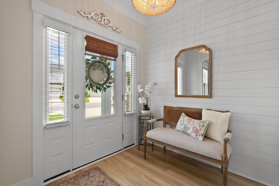 Furnished interior view inside a new home in Cordgrass Landing, Johns Island (Image 31).