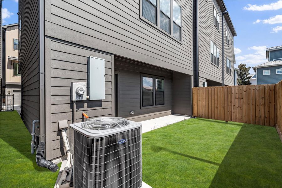 With a generous ~10-foot-deep backyard and sideyard, this outdoor space is perfect for play areas or for furry friends to run freely - a rare feature for a three-story home.
