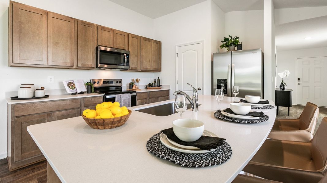 Representative furnished interior of a home built from the BERKELEY by D.R. Horton in Rookery, Green Cove Springs (Image 7).