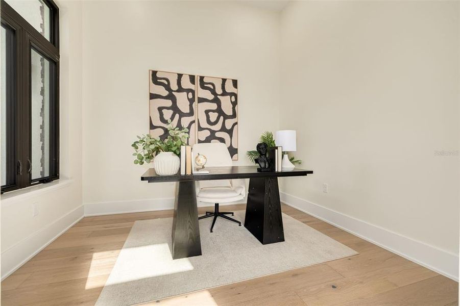 Furnished interior view inside a new home in , Tampa (Image 38).