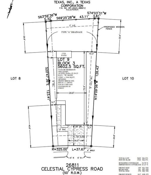 Plot Plan
