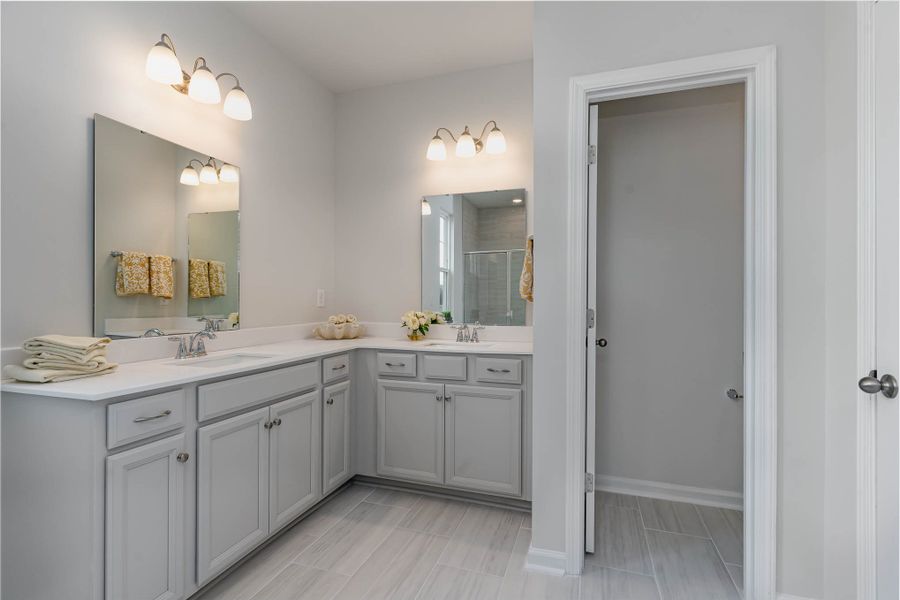 Representative furnished interior of a home built from the TILLMAN by D.R. Horton in Brunswick Plantation, Calabash (Image 15).