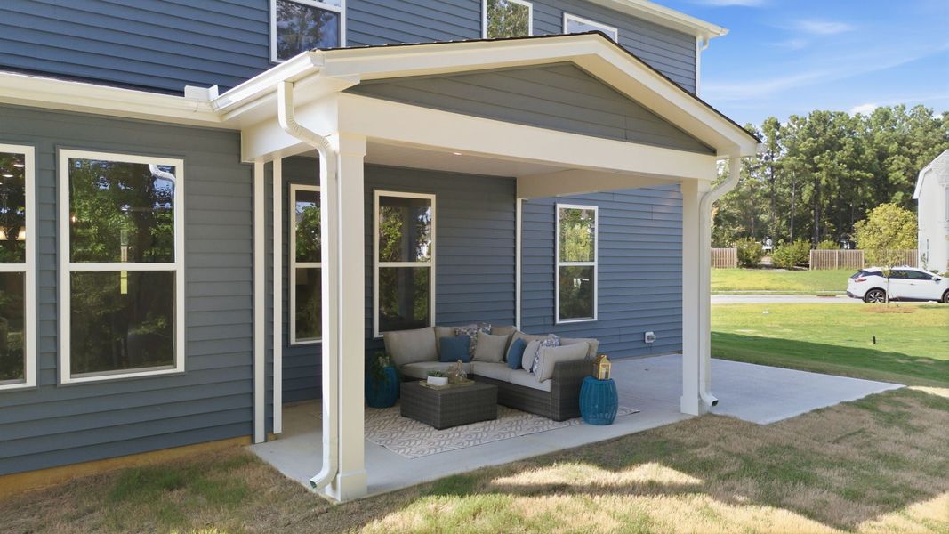 Representative exterior details of a home built from the The Concerto by Chesapeake Homes in Highgate, Clayton (Image 25).
