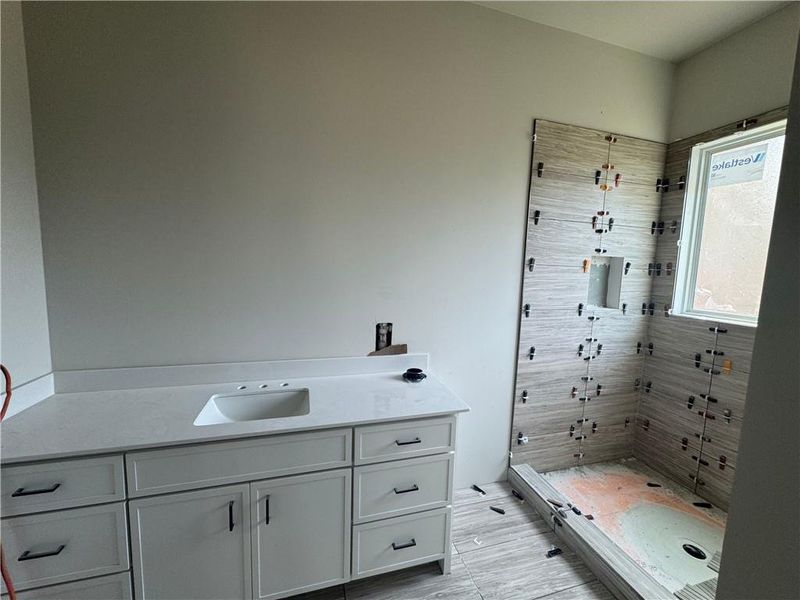 In-progress construction of a new home in , Flowery Branch, GA (Image 22).