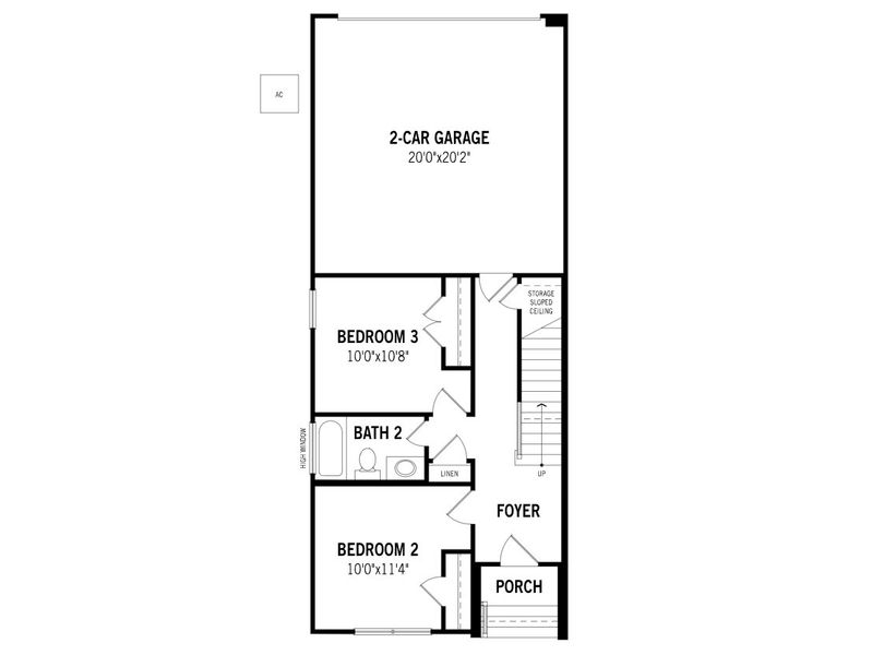2D floor plan layout of this home in Collin Creek, Plano, TX (Image 4).