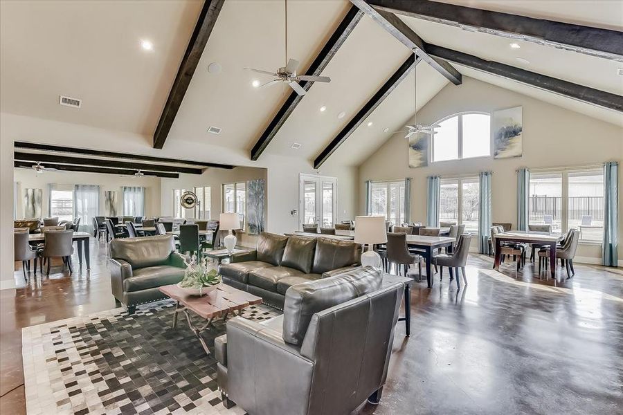 The clubhouse offers the opportunity to get to know your community!