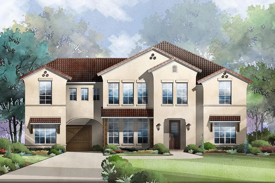 Representative exterior photo of a completed home built from the Grand Silverleaf by Grand Homes in Grand Oaks, Celina, TX (Image 22).