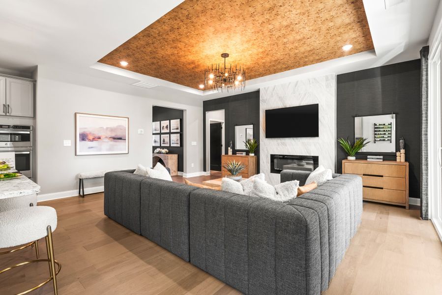 Representative furnished interior of a home built from the Maxwell by Fischer Homes in Easton Park, Dallas (Image 13).