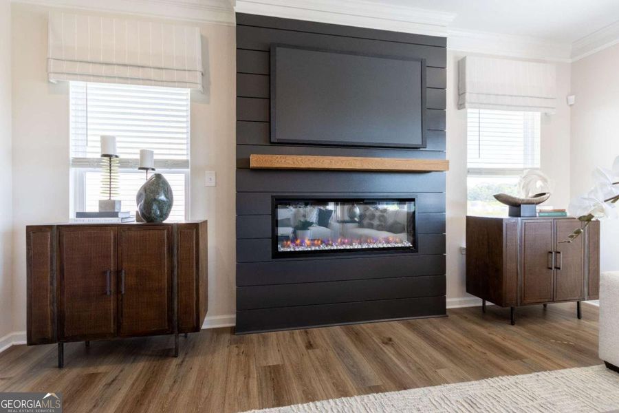 Furnished interior view inside a new home in Bryson Farms, Byron (Image 13).