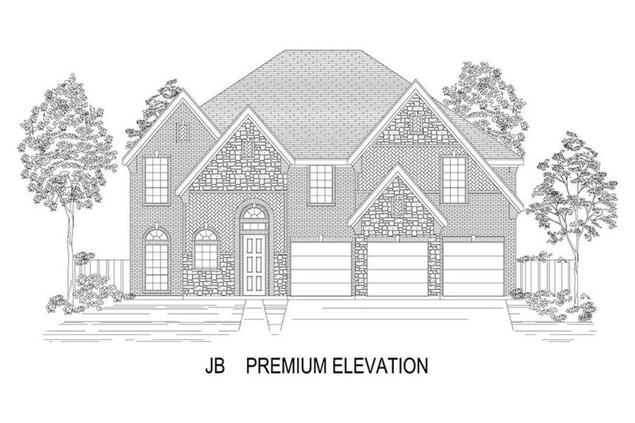 Representative rendering of the exterior for the Boston 2F (w/Media) by First Texas Homes (Image 19).