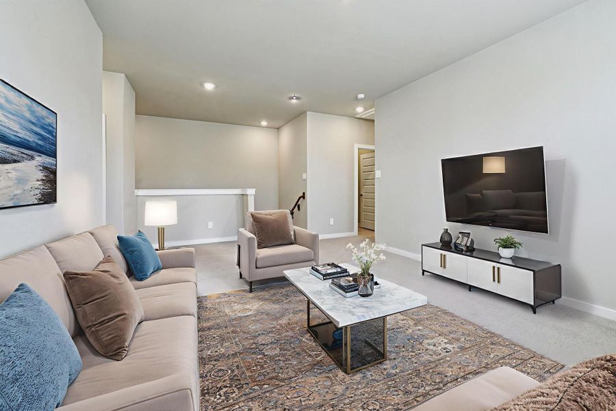 Photo is not of the actual home, but is an inspirational photo of builder’s model home and may depict options, furnishings, and/or decorator features that are not included