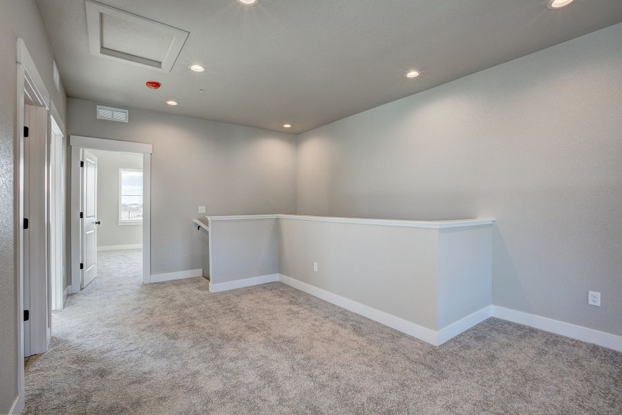 Representative unfurnished interior of a home built from the The Addison 2 by Landmark Homes in Highlands at Fox Hill, Longmont (Image 33). Representative unfurnished interior of a home built from the The Addison 2 by Landmark Homes in Highlands at Fox Hill, Longmont (Image 33).
