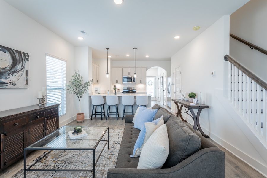 Representative furnished interior of a home built from the Annapolis - Mill Town by Parkside Builders in The Parks of Mill Town, Chattanooga (Image 9).