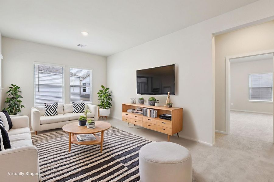 Furnished interior view inside a new home in Pinewood Trails - City Series, Atascocita (Image 8).