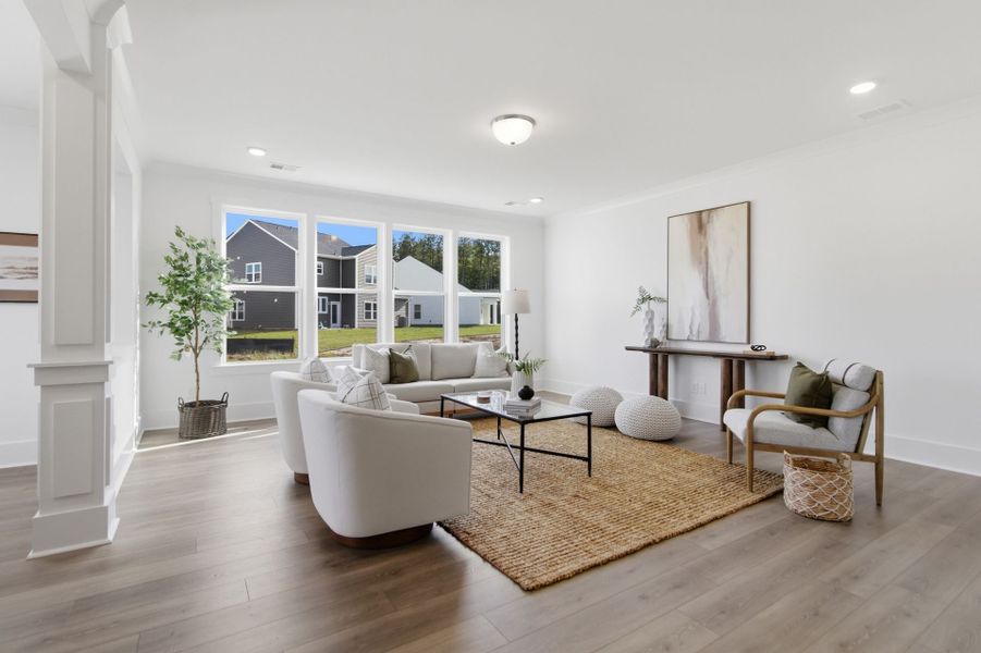 Furnished interior view inside a new home in Homecoming, Ravenel (Image 12).