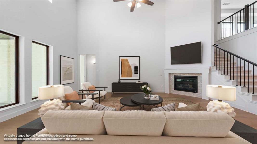 Furnished interior view inside a new home in The Heights At Uptown Celina 50', Celina (Image 12).