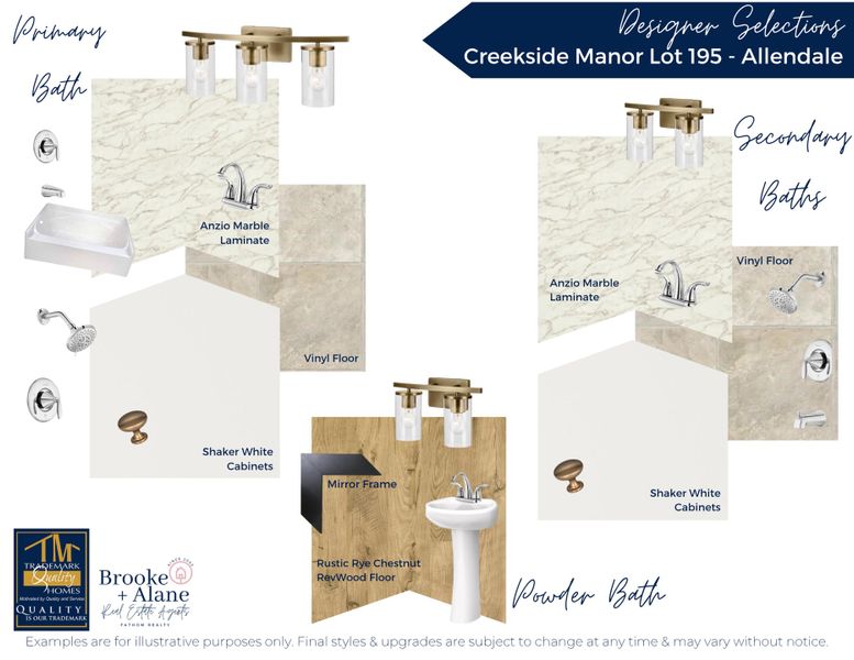 Sample of building materials used in homes in Creekside Manor, Thomaston (Image 3).