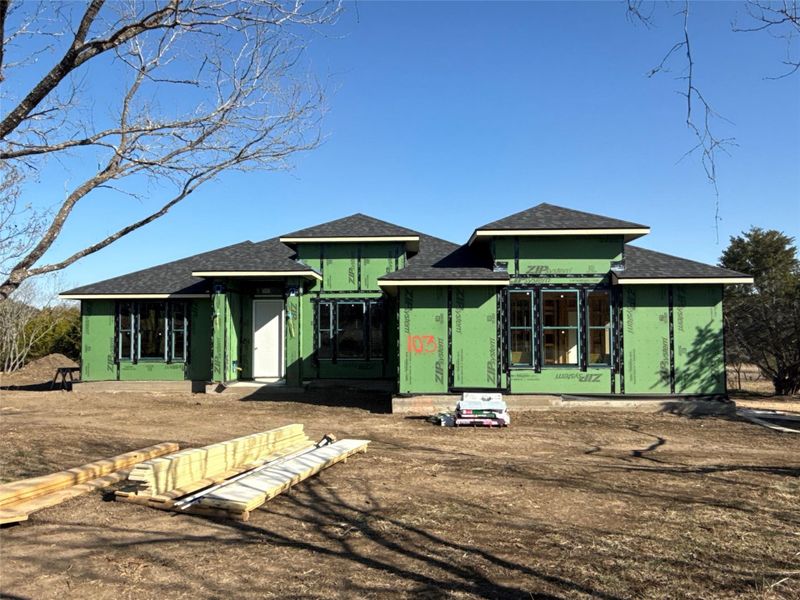 In-progress construction of a new home in , Bertram, TX (Image 7).
