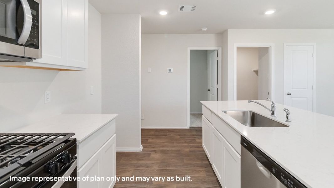 Representative furnished interior of a home built from the The Friedrich by D.R. Horton in Riverstone at Westpointe, San Antonio (Image 7).