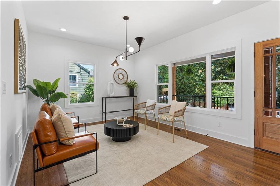 Furnished interior view inside a new home in , Atlanta (Image 49).
