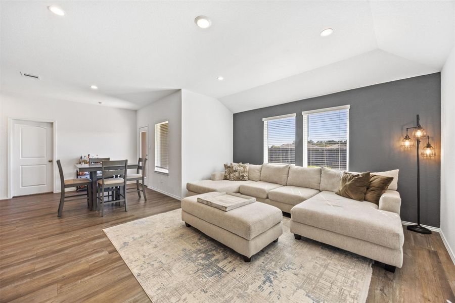 Furnished interior view inside a new home in Summerwood Trails, Willis (Image 8). Furnished interior view inside a new home in Summerwood Trails, Willis (Image 8).