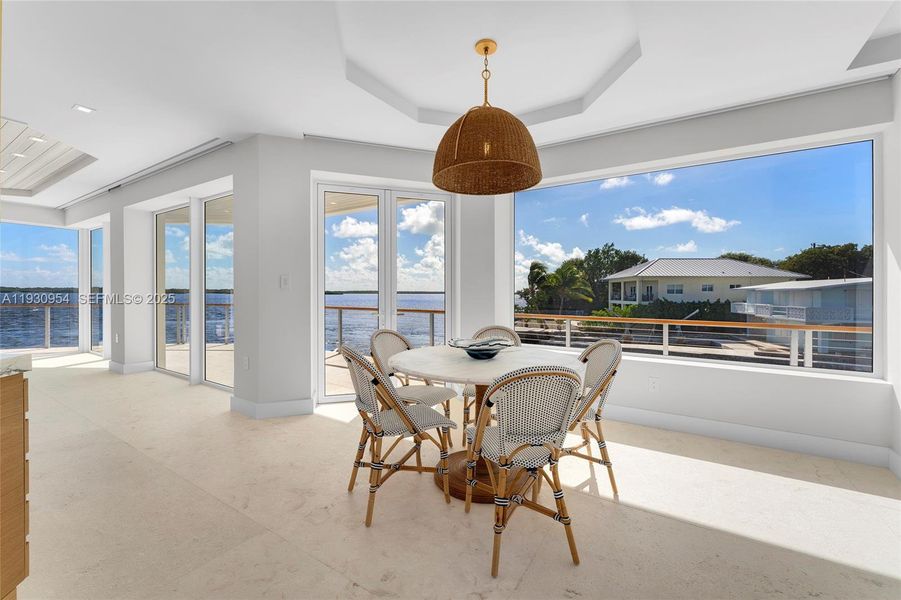 Furnished interior view inside a new home in , Key Largo (Image 45).