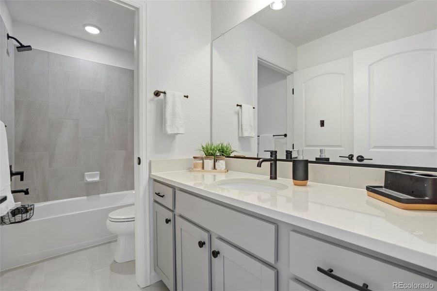 Furnished interior view inside a new home in , Colorado Springs (Image 31). Furnished interior view inside a new home in , Colorado Springs (Image 31).